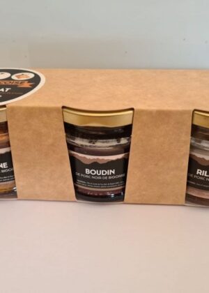 Lot de 3 Bocaux - Boudin, rillette, terrine