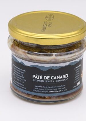 Pâté de canard aux myrtilles et à l'Armagnac