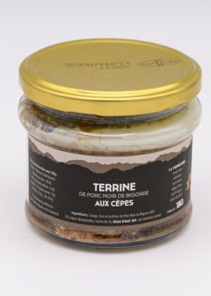 Terrine de Porc Noir de Bigorre aux cèpes