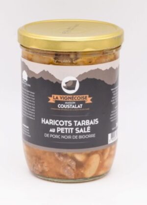 Haricots Tarbais au petit salé de Porc noir de Bigorre