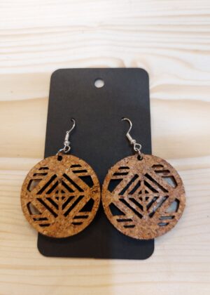 Boucles d'oreilles en liège - Solelha